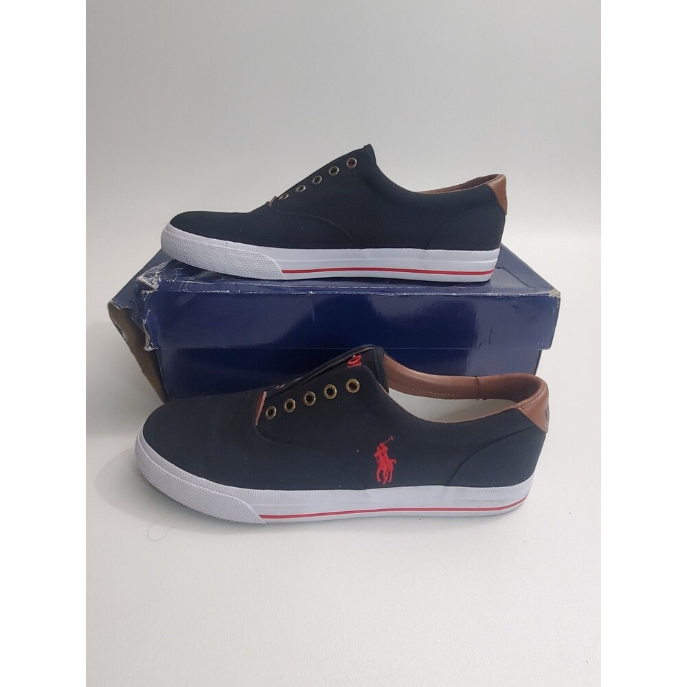 Polo Ralph Lauren Mens Vito Black Loafers Size 11.5 (7090945)